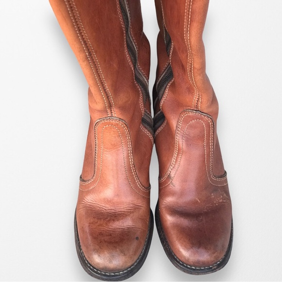 *SOLD*  DEXTER Authentic Vintage Retro 1970s Tall Zip Boots - 5.5 - Picture 3 of 9